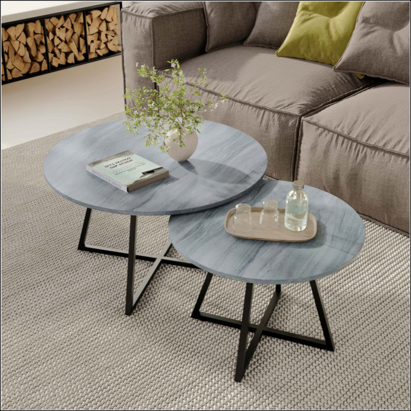 Ensemble de tables basses gigognes Modern Modern