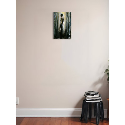 " The Figure Of A Woman Looking Out The Window "