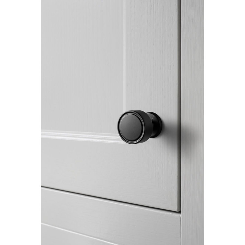 1.18" Diameter Circle Knob Multiple Pack, Black