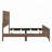 Rustic Brown Panel Bed-676117690