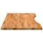 Plateau de bureau vidaXL brun clair en bois de chêne massif 39,4 x 23,6 po
