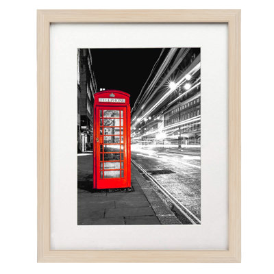 Damaine Picture Frame with Mat - Engineered Wood and Shatter-Resistant Glass