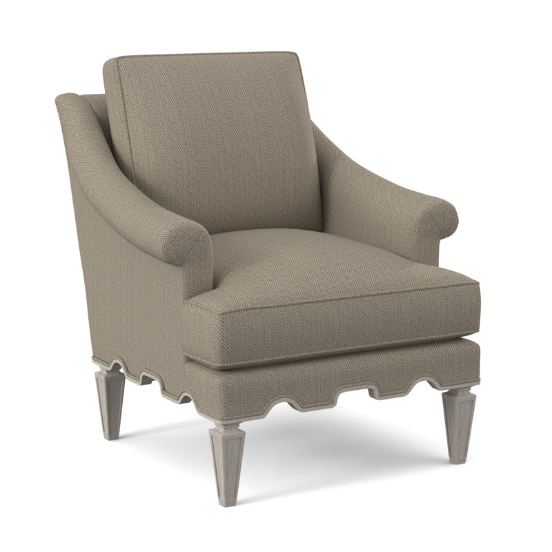Palm Armchair, Bisque, Venice Navy 100% Polyester