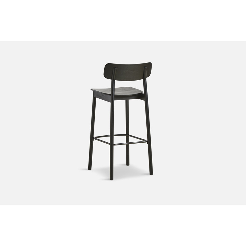 Soma Bar Stool, Bar Stool (29.53'' Seat Height), Black
