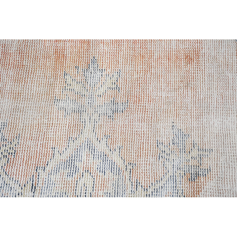 Petit tapis Oushak rétro orange pour la cuisine, la chambre de bébé et l'extérieur