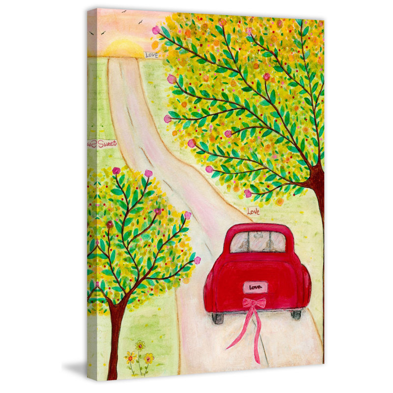 «Open Road» par Vanessa Sascalia, reproduction sur toile tendue, H 24 po x l 16 po x P 1,5 po