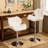 Diljana Swivel Upholstered Adjustable Height Counter Stool with Metal Frame-171838210