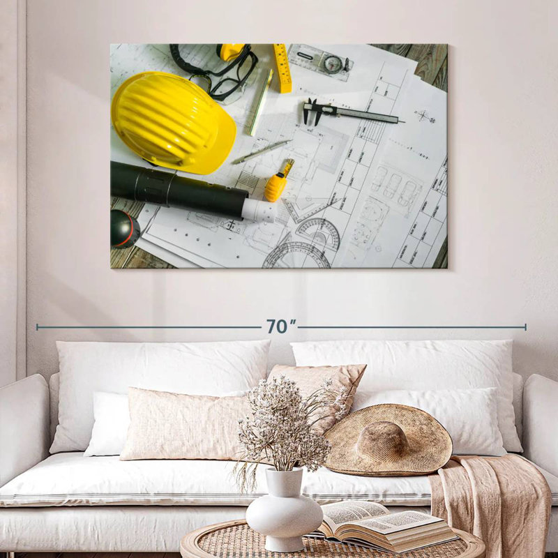 Alcaraz Drawing And Construction Tools, 32" H x 48" W