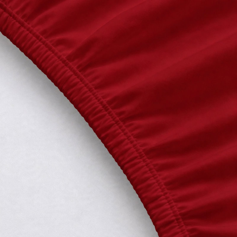 6-Piece Premium Deep Pockets Microfiber Sheet Set, Full, Red