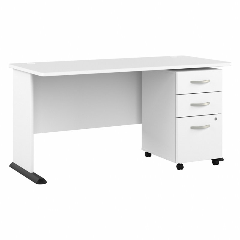 Ensemble de bureau d'ordinateur Studio A, Blanc