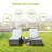 Munib 195cm Long Reclining Chaise Lounge Set with Cushions and Table