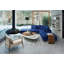 Fauteuil Jaunius en cuir opala