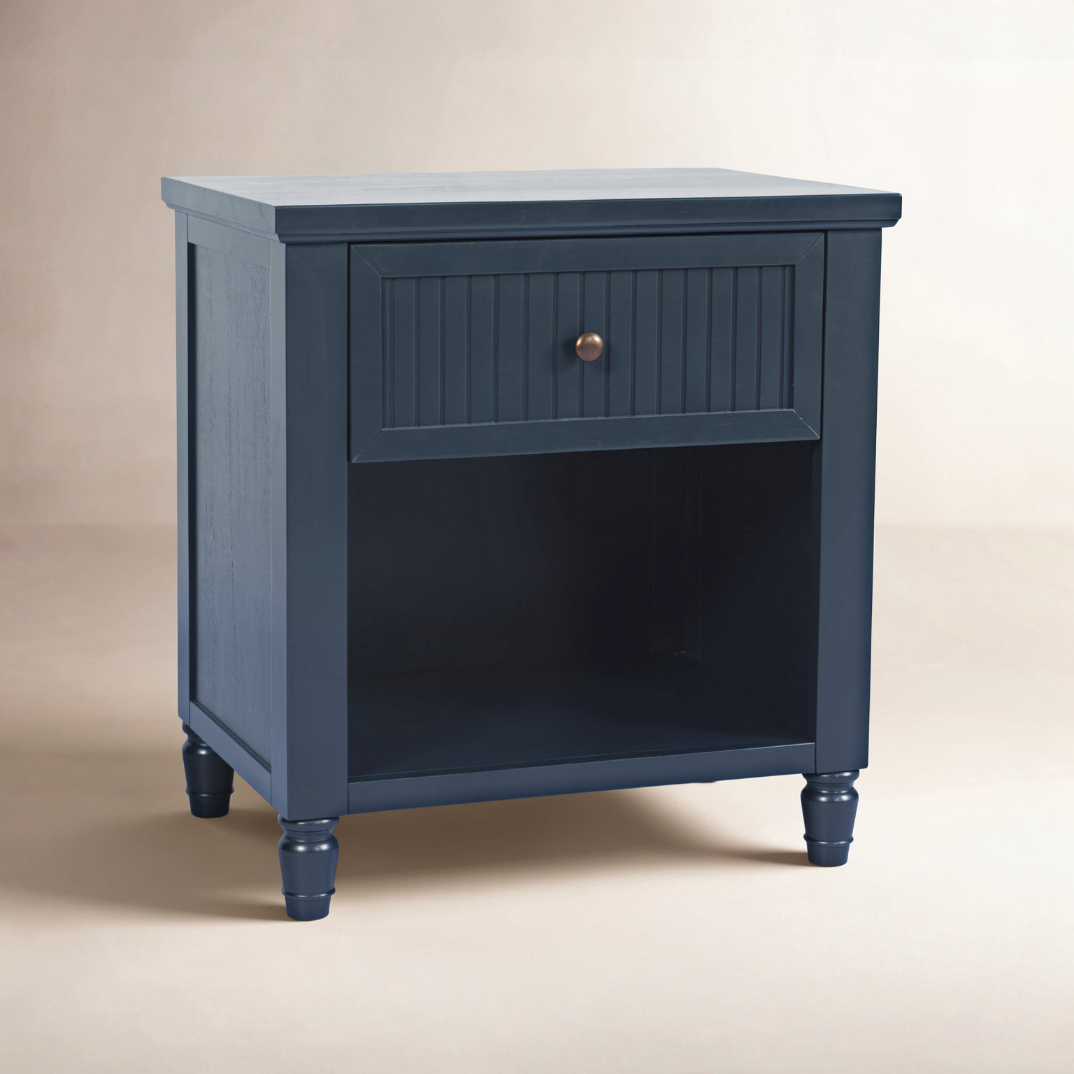 Pearce Acacia Nightstand, Navy