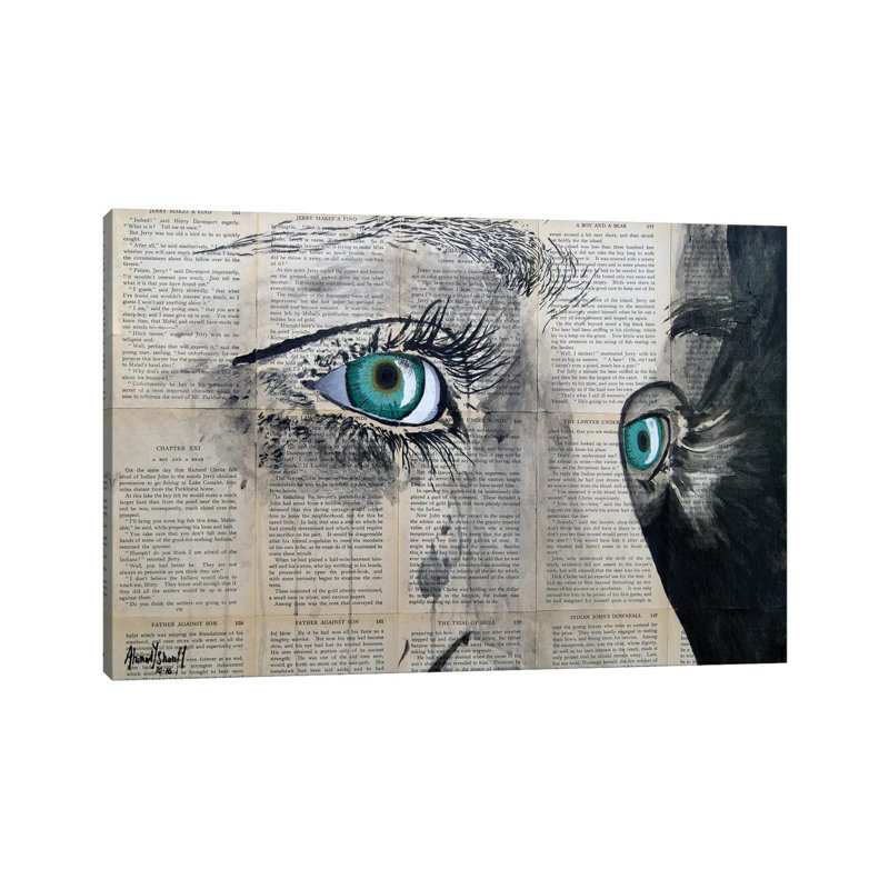 Vintage Eyes by Ahmad Shariff - Wrapped Canvas Print, 20.32 cm H x 30.48 cm W