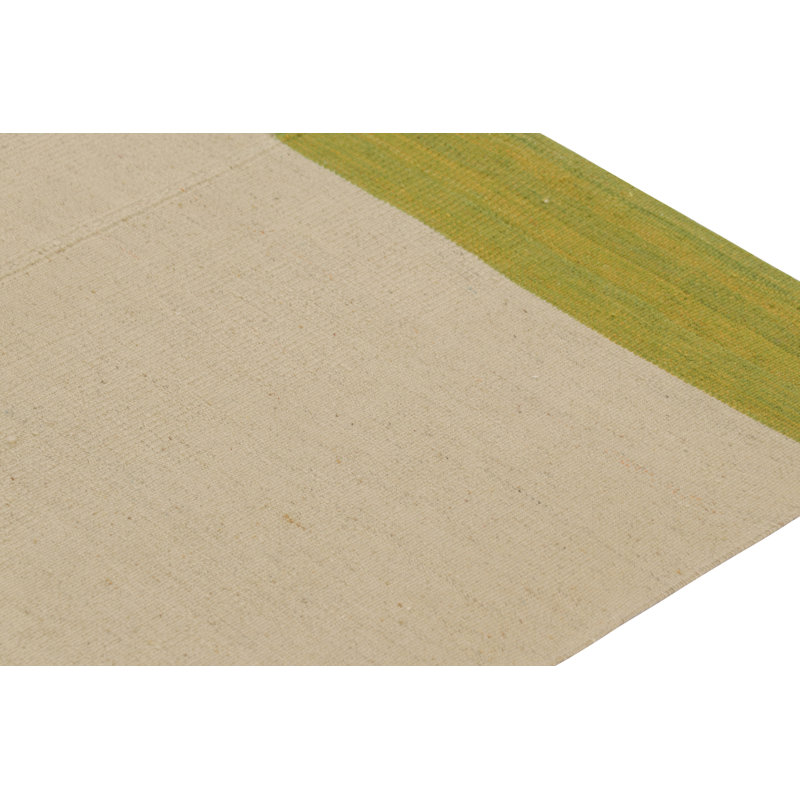 Rug & Kilim’S Contemporary Kilim In Beige, Green And Gray Tones