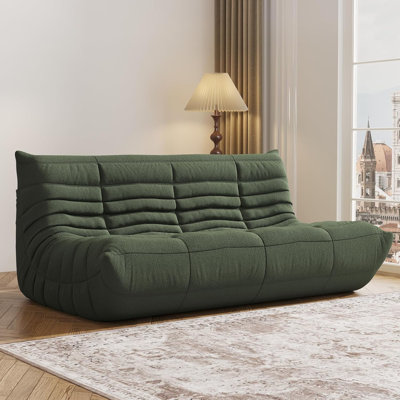 Fauteuil à billes de 65 po de largeur, fauteuil à canapé paresseux, grand fauteuil à billes pour adultes, fauteuils à billes pour adolescents avec mousse à haute résilience, canapé-lit à plancher antidérapant, salon