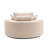 55" Wide Compression Swivel Round Pillow Back Sofa With Cotton Blend Upholstery Cushions Modern Comfy Lounge Seating-1788265066