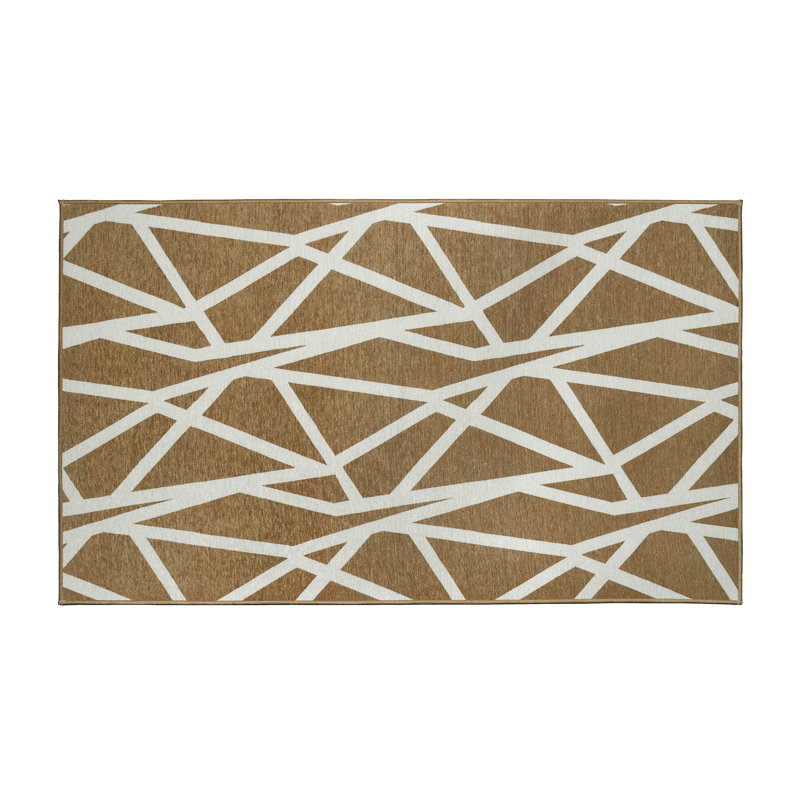 Tapis brun clair Intersections, Rectangulaire 3 pi x 5 pi