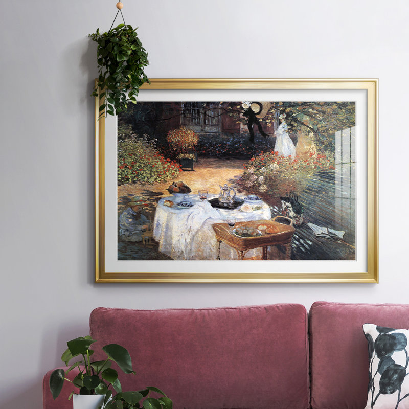 Le déjeuner # 2, H 27 po x l 39 po x P 1,5 po, Or