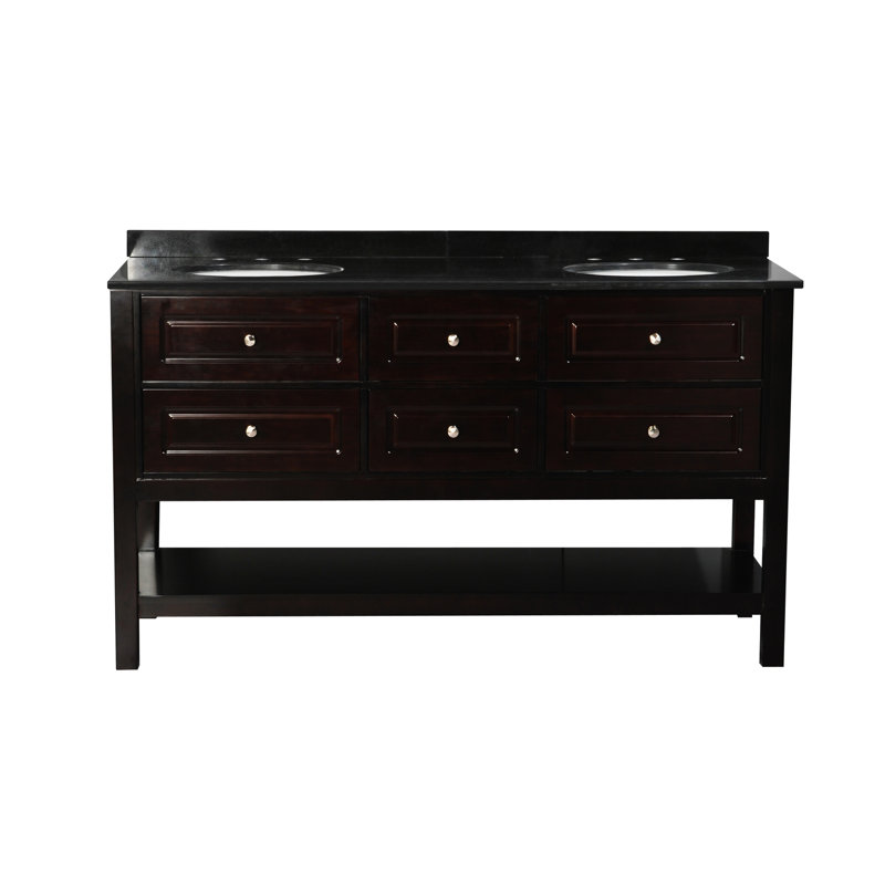 Partap 73'' Double Bathroom Vanity with Stone Top