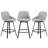 Absalom Modern 25.6" Swivel Upholstered Counter Stools with Back and Metal Frame-474628404-505018661