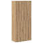 Highboard With Shelf 80 X 39 X 178 Cm Engineered Wood-970475879