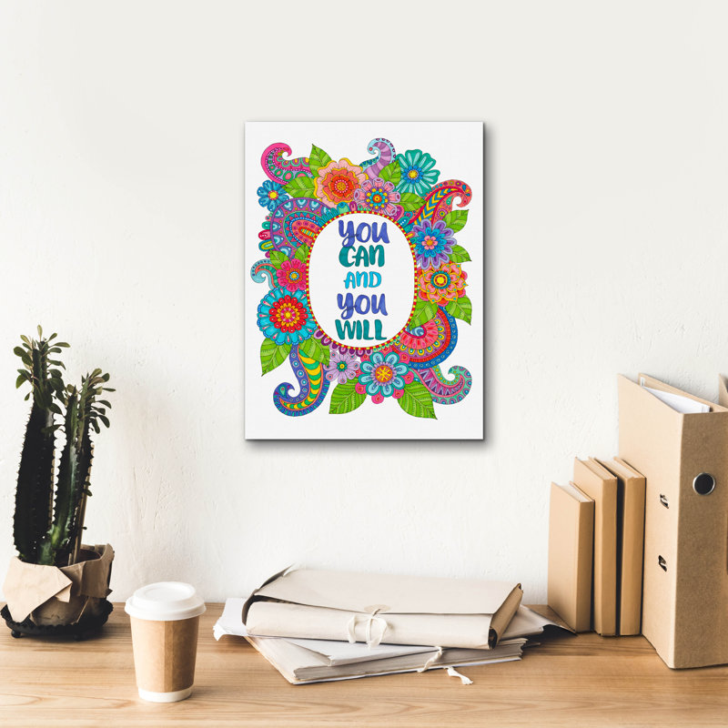 «Inspirational Quotes 7» par Hello Angel, art mural sur toile, H 16 po x l 12 po x P 0,75 po