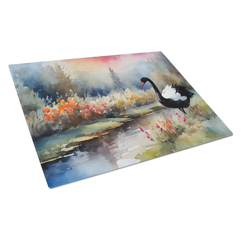 Black Swan Glass Cutting Board