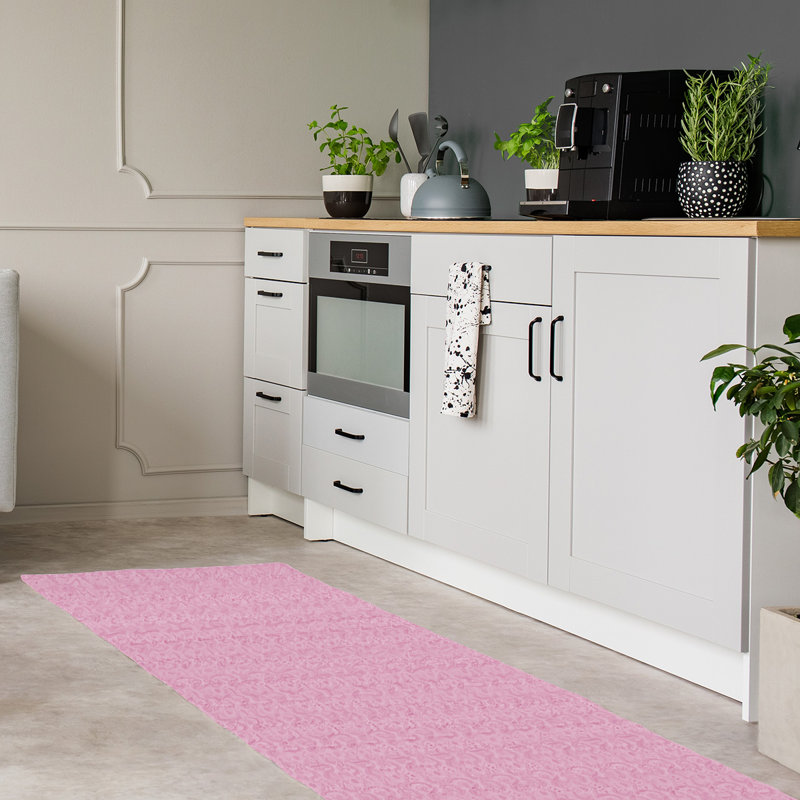 Tapis de troisième zone rose eye, Tapis de couloir 2 pi 6 po x 8 pi