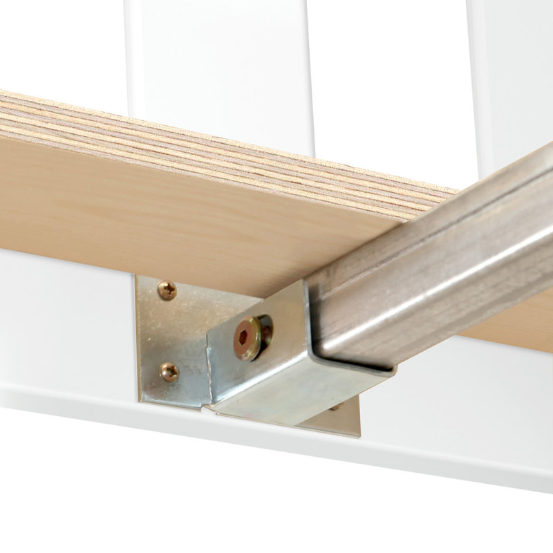 Lit plateforme Bolin Kids, Blanc, Double