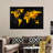 " Gold Abstract World Map " by Jonathan A.-1861110813