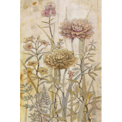 Floral Chinoiserie I 1 Piece Wrapped Canvas Painting