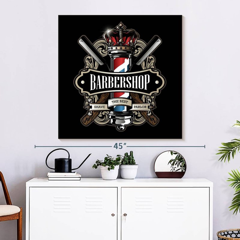 Enseigne de coiffeur Shuttleworth, H 33 po x l 33 po
