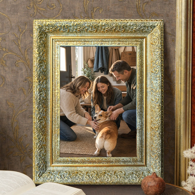 Cadre photo simple 3 pièces 11 "x 14" doré antique avec changement de photo facile, Antique Gold, 3, 11" W x 14" H