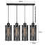 Langsa 4 - Light Black Pendant