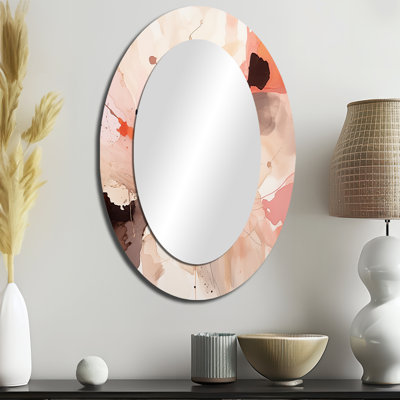Miroir mural Distant Clouds Abricot Crush Infusion III - Rose