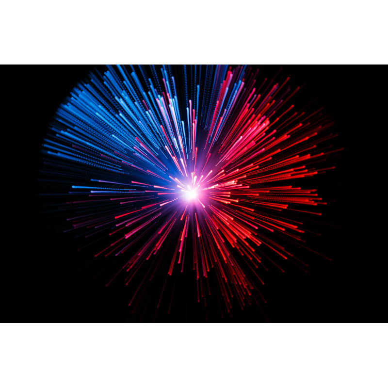 Abstract Optic Fiber by Nicoletaionescu - Wrapped Canvas Print, 30cm H x 46cm W x 3.8cm D