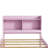 Twin Bed With Trundle,Bookcase,Pink