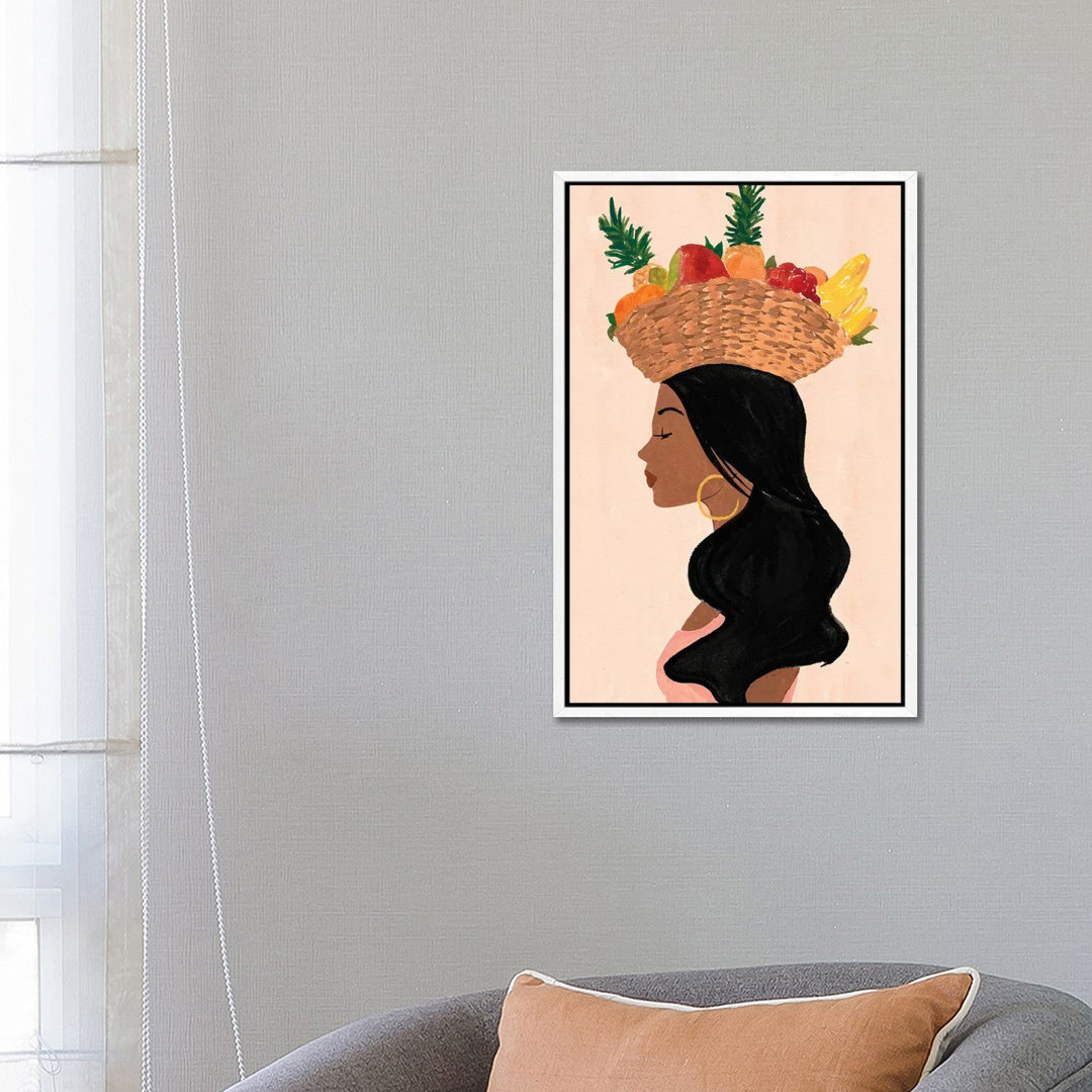 Valentina's Fruit Basket von Sabina Fenn - Galerie-umwickelte Leinwand Giclée auf Leinwand