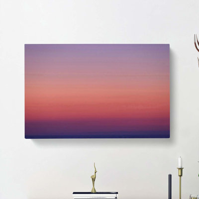 Pink Horizon - Wrapped Canvas Painting