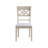 7-Piece Light Oak Finish Dining Set with Cross-Back Chairs and Rectangular Table