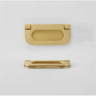 Wardrobe Door 0.98" Center Recessed Pull Multipack
