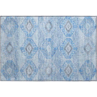 Premium Machine Washable Xamiera AMF1857 Aztec Rug