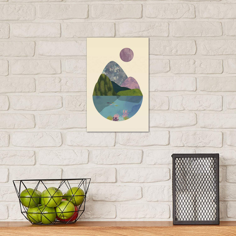 " Summer " by Flatowl, Wrapped Canvas, 12" H x 8" W x 0.75" D