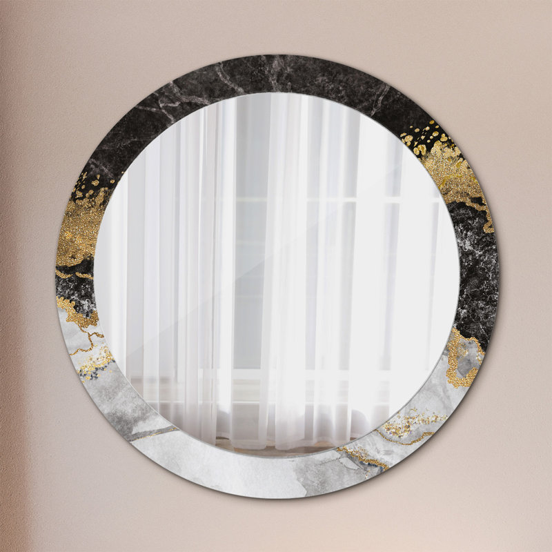 Huldar Glass Flat Wall Mirror, 80cm H x 80cm W