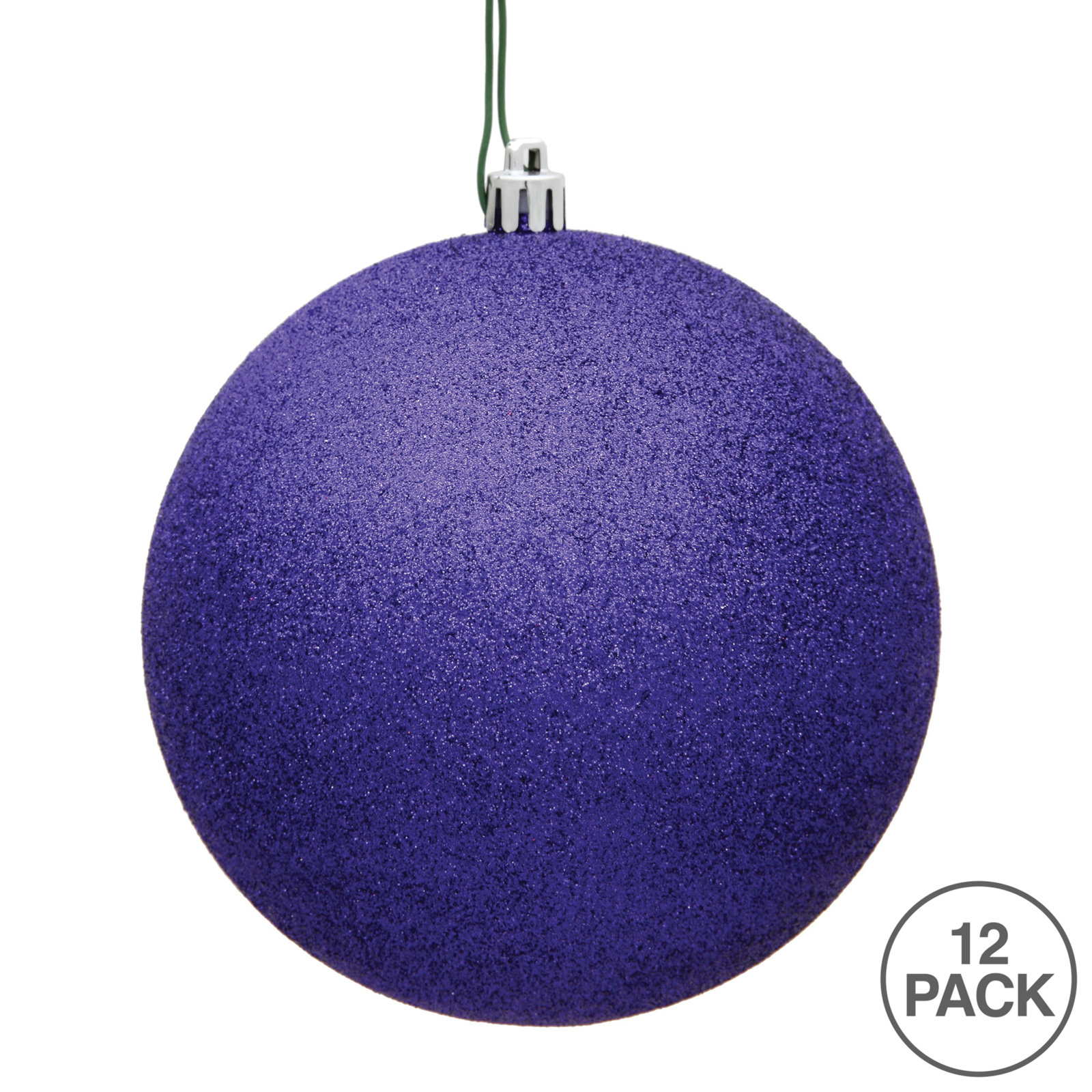 Holiday Décor Ball Ornament, 2.75" H x 2.75" W x 2.75" D, Purple
