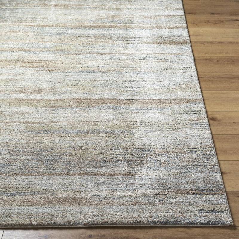Yanush Abstract Machine Woven Polyester/Polypropylene Area Rug in Ash/Sage/Pearl/Prairie Dust, Rectangle 9'2" x 12'