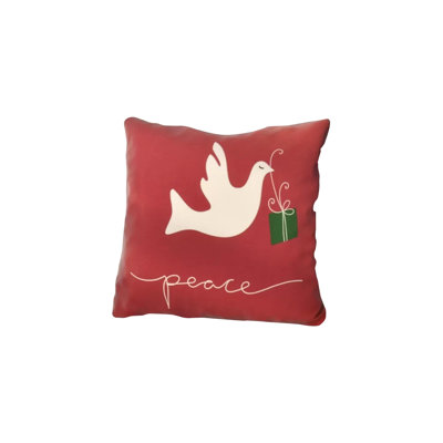 Housse et insert de coussin décoratif d'extérieur carré Coastal Christmas