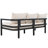 Multi-Person Outdoor Steel Sofa Set With Coffee Table, Waterproof & Anti-Rust Patio Seating, UV-Resistant Cushions For Garden, Lawn & Backyard-1842664483