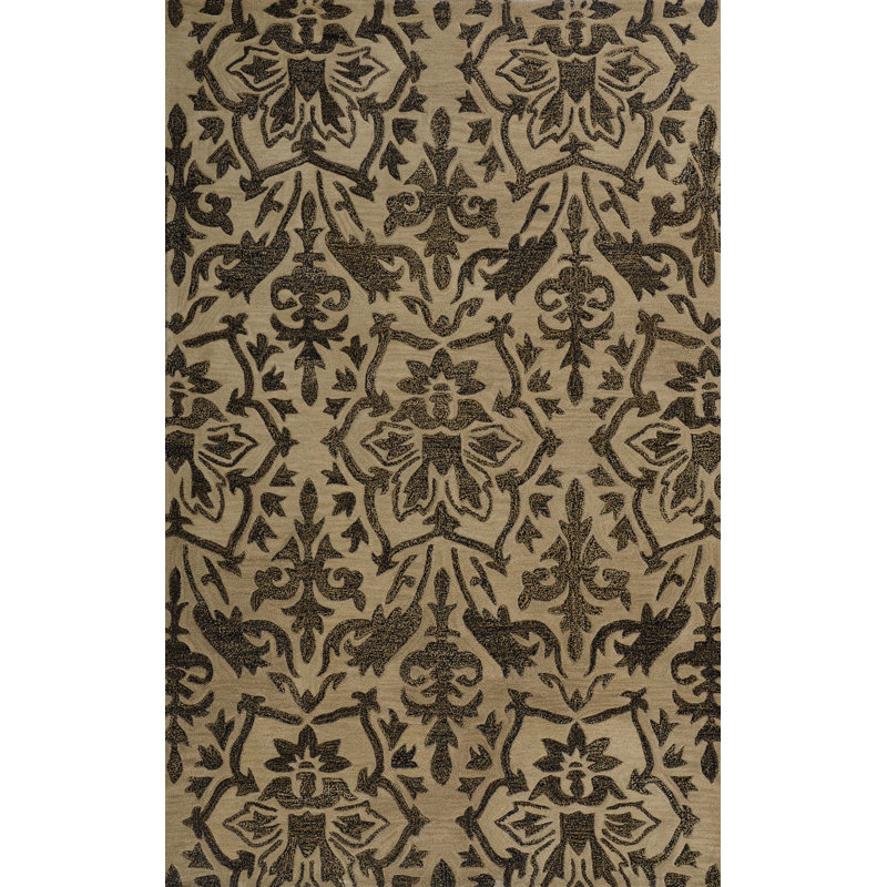 Aditya Wool Floral Indoor Rug, Rectangle 8' x 11'